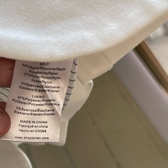 NWT Anthropologie Dolan Ponte White Military Blazer w/ Gold Buttons - Picture 10 of 12